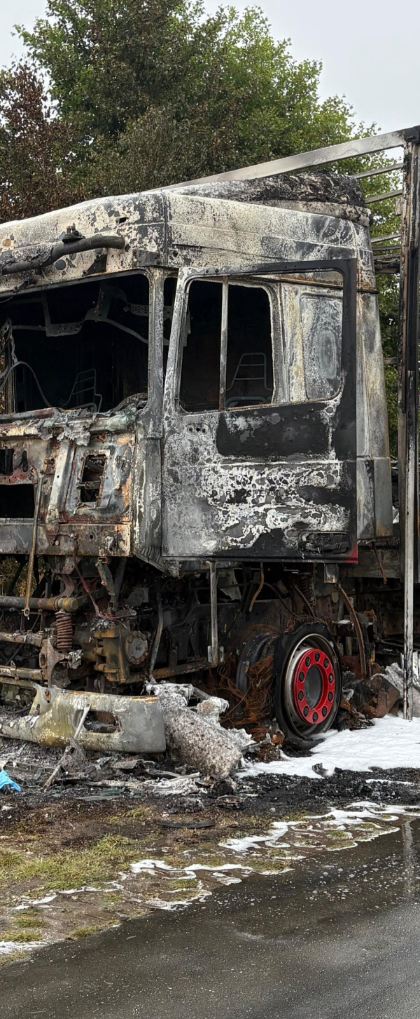 brand vrachtwagen