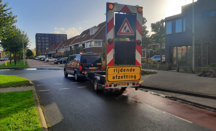 rijdende wegafzetting