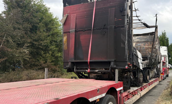 brand vrachtwagen