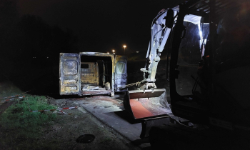 voertuig brand met onbekende chemische stof