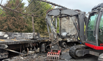 brand vrachtwagen
